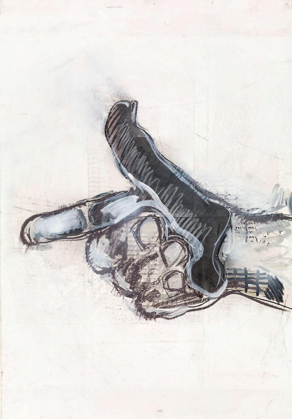 2012 - Hand - 70 cm x 100 cm - Mixed media on plywood 2012 - Hand - 70 cm x 100 cm - Mixed media on plywood