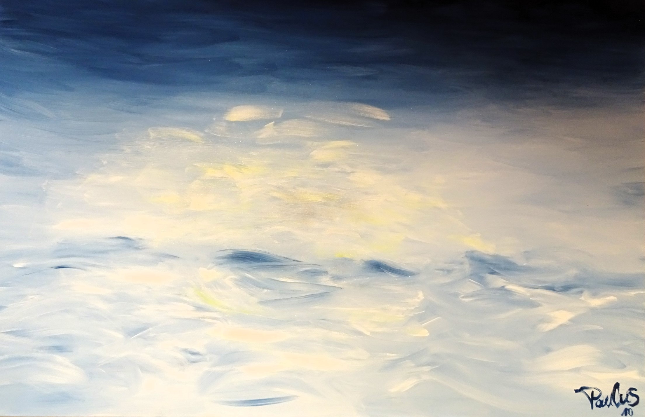 12-Wie im Himmel, Acryl auf Leinen, 150 cm x 100 cm, Jahr 2010 12-Wie im Himmel, Acryl auf Leinen, 150 cm x 100 cm, Jahr 2010